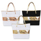 Personalized Striped Tote
