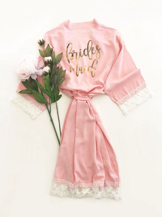 Bridal Party Cotton Lace Robes