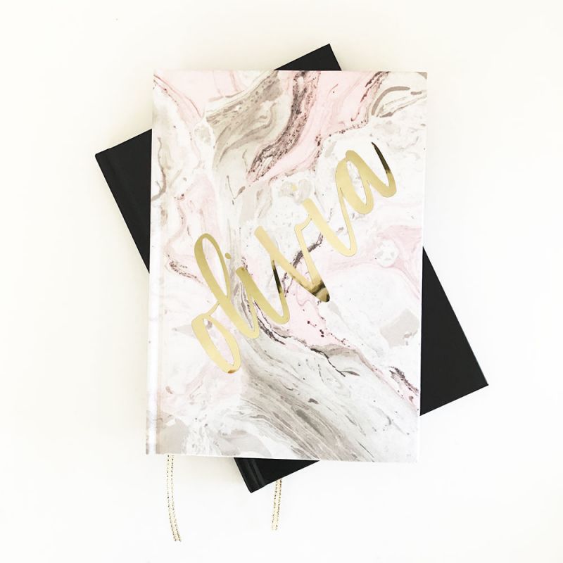 Personalized Journal - Gold Script Name