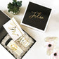 Black Gift Boxes - Gold Text