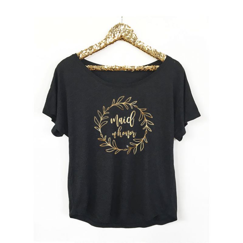 Wreath Bridal Party Shirt - Loose Fit