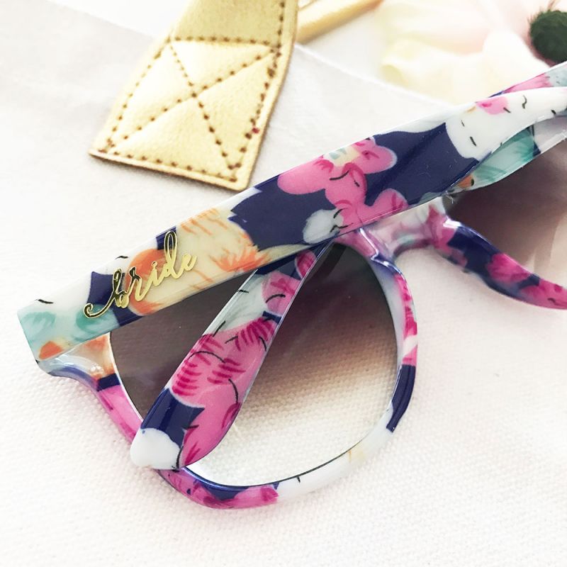 Bride Tribe Floral Sunglasses