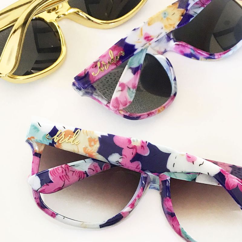 Bride Tribe Floral Sunglasses