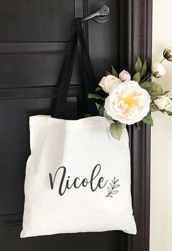 Custom Name Tote Bags