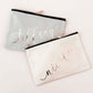 Custom Name Canvas Cosmetic Bags