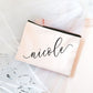 Custom Name Canvas Cosmetic Bags