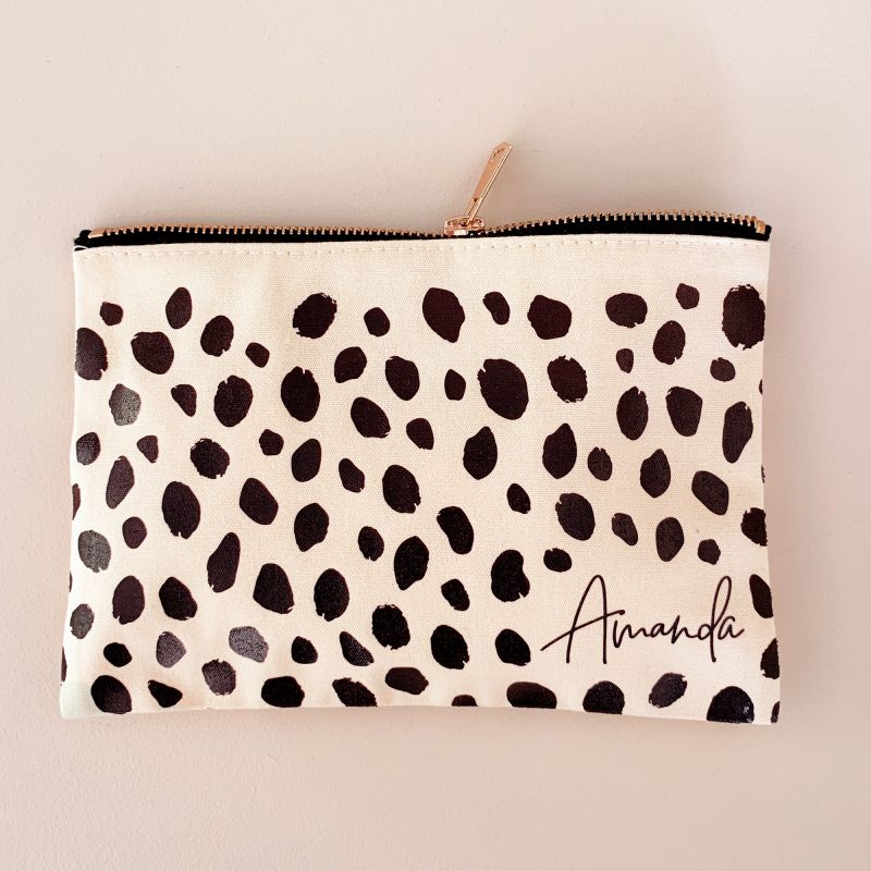 Cheetah Print Cosmetic Bag