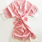 Cotton Lace Flower Girl Robes