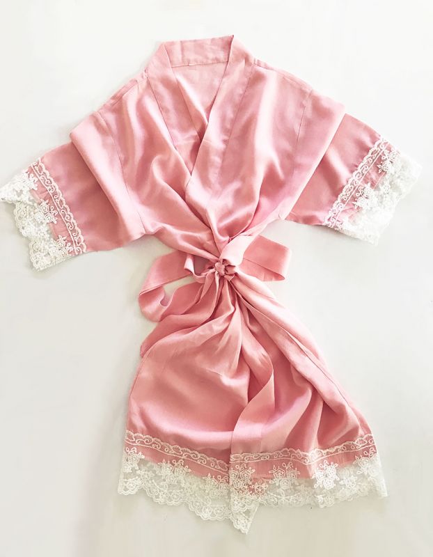 Cotton Lace Flower Girl Robes