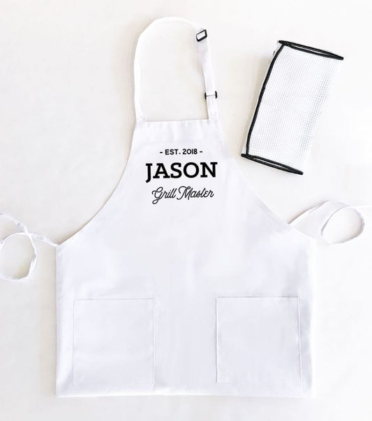 Men's Custom Text Aprons