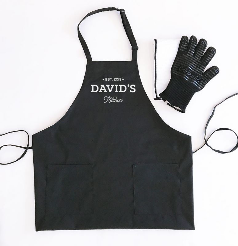 Men's Custom Text Aprons