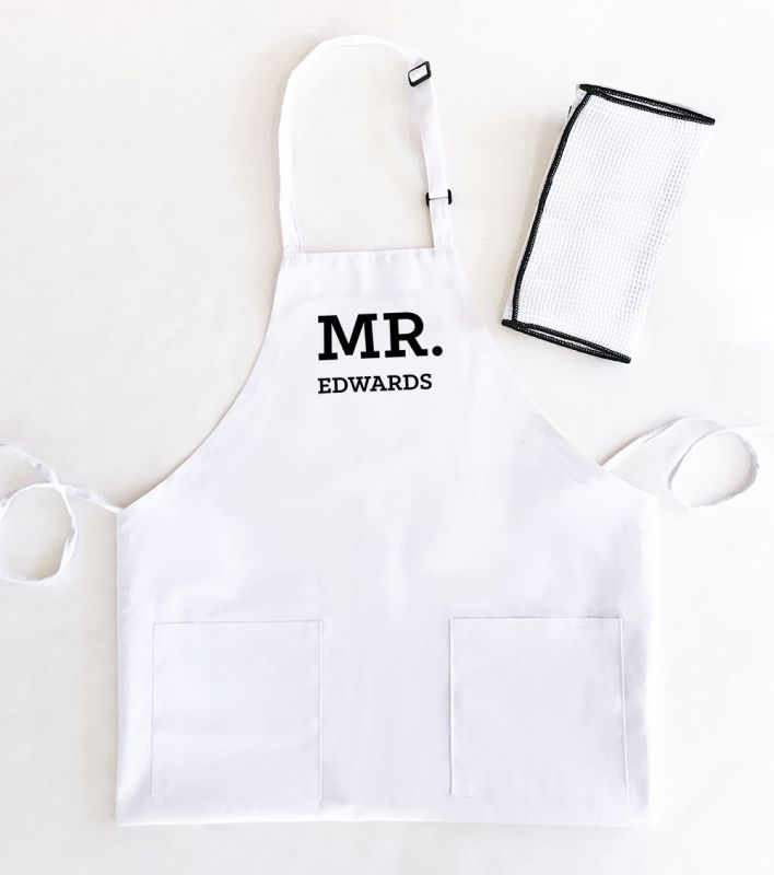 Mr & Mrs Personalized Aprons