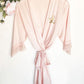 Monogram Satin Lace Robe