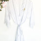 Monogram Satin Lace Robe