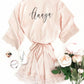 Personalized Satin Lace Robes