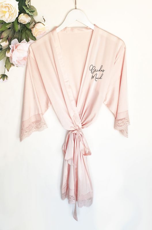 Bridal Party Satin Lace Robes