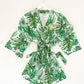 Monogram Palm Leaf Cotton Robes