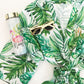 Monogram Palm Leaf Cotton Robes