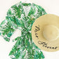 Monogram Palm Leaf Cotton Robes