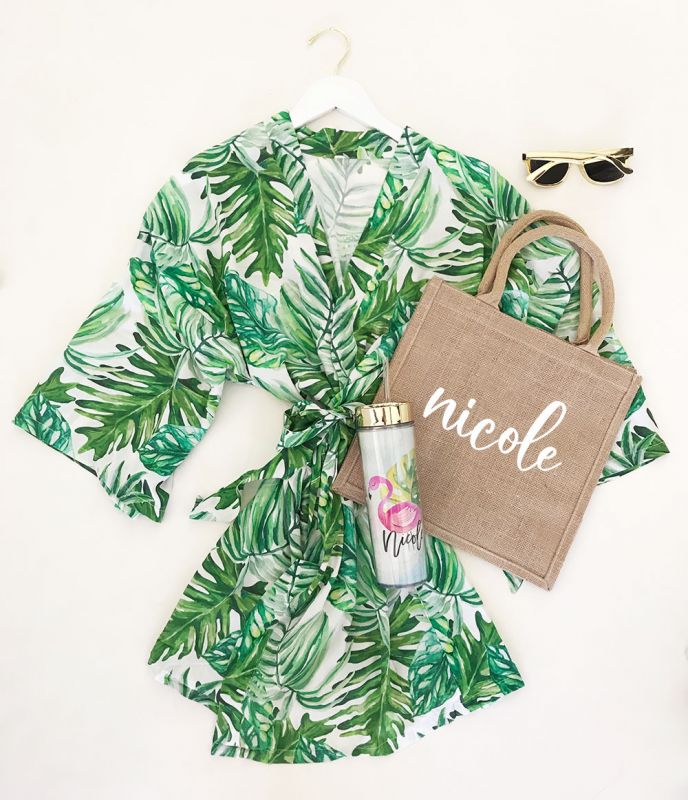 Palm Leaf Cotton Robes