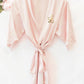 Satin Lace Child Monogram Robe