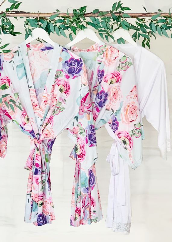 Personalized Succulent Cotton Robes