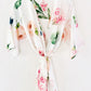 Spring Rose Satin Robe