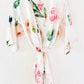Spring Rose Satin Robe