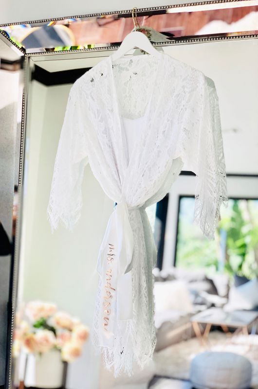 Personalized Lace Robe