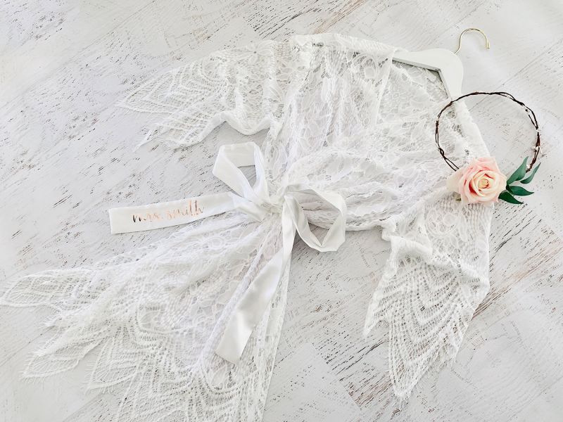 Personalized Lace Robe