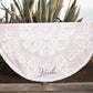 Personalized Boho Round Towel