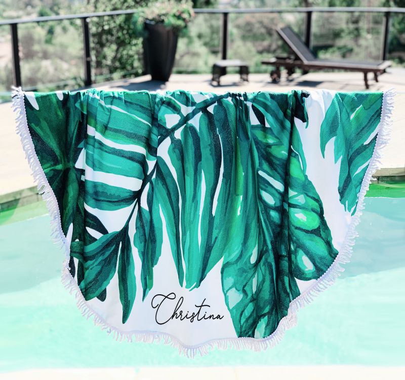 Personalized Palm Leaf Towel