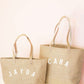 Curved Letter Jute Bags