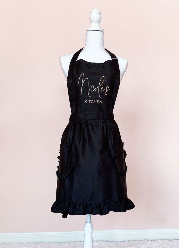 Personalized Ruffled Apron