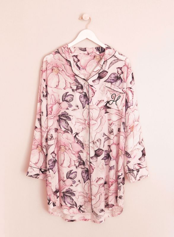 Monogram Pattern Sleep Shirt