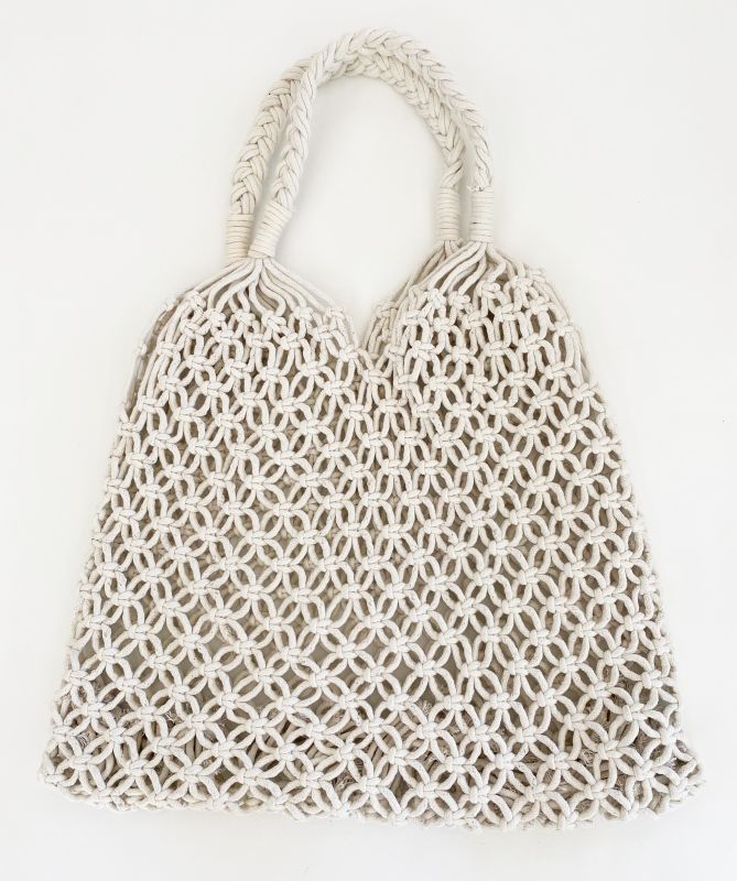 Cotton Mesh Beach Bag