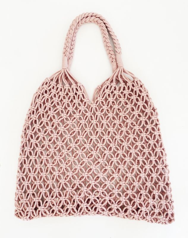 Cotton Mesh Beach Bag