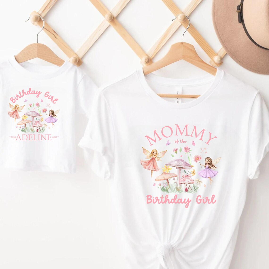 Fairy Birthday Shirts, Magical Fairy Birthday Outfit, Whimsical Fairytale Birthday Shirt, Fairy Matching Mommy and Me Shirts
