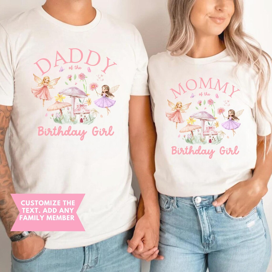 Fairy Birthday Shirts, Magical Fairy Birthday Outfit, Whimsical Fairytale Birthday Shirt, Fairy Matching Mommy and Me Shirts