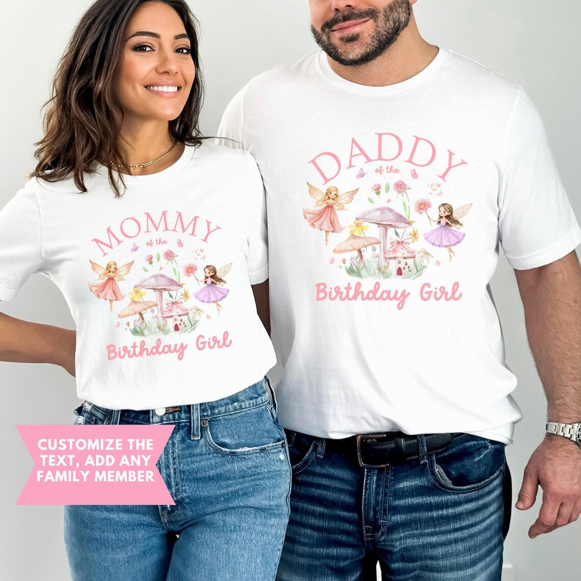Fairy Birthday Shirts, Magical Fairy Birthday Outfit, Whimsical Fairytale Birthday Shirt, Fairy Matching Mommy and Me Shirts