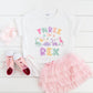 Three Rex Matching Family Birthday Shirts, Matching Family Dinosaur Shirts, Birthday, 3rd Birthday Shirt, Mama Daddy Saurus girl pink