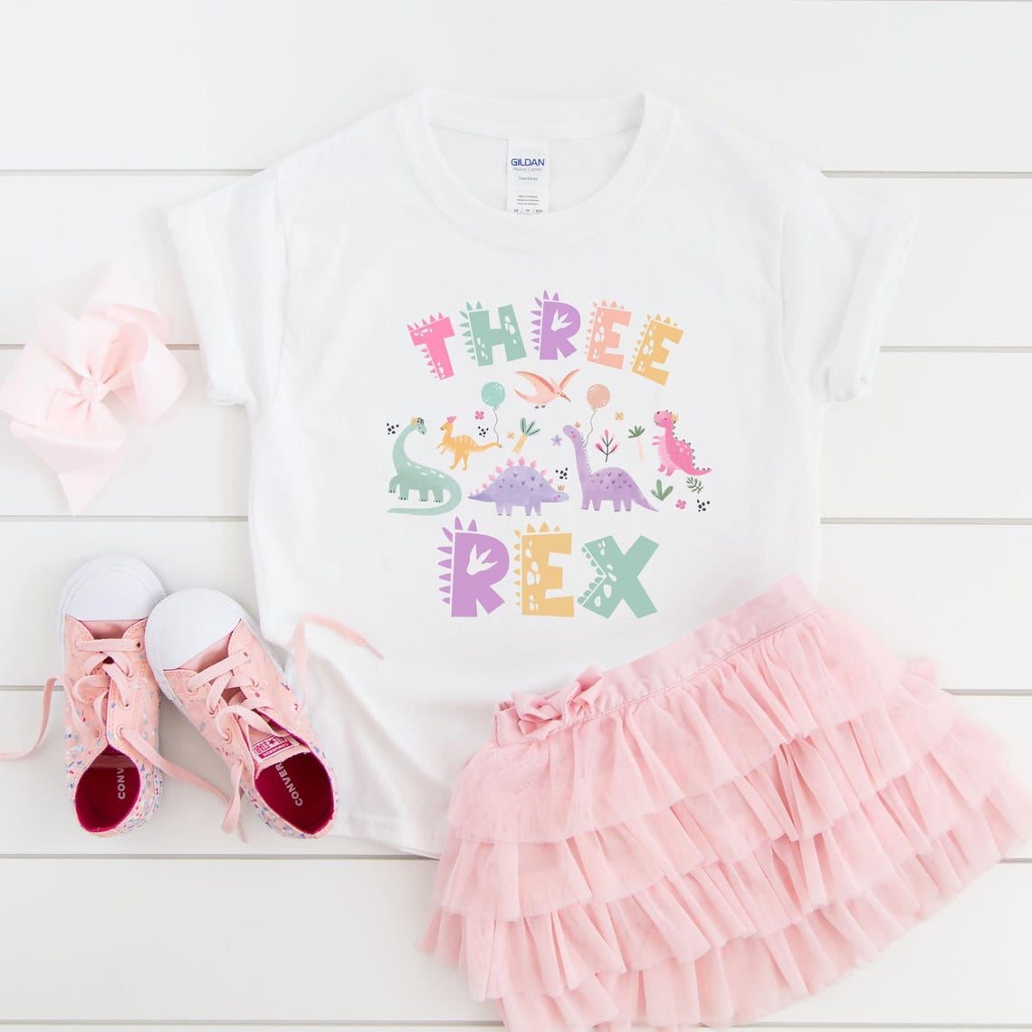 Three Rex Matching Family Birthday Shirts, Matching Family Dinosaur Shirts, Birthday, 3rd Birthday Shirt, Mama Daddy Saurus girl pink