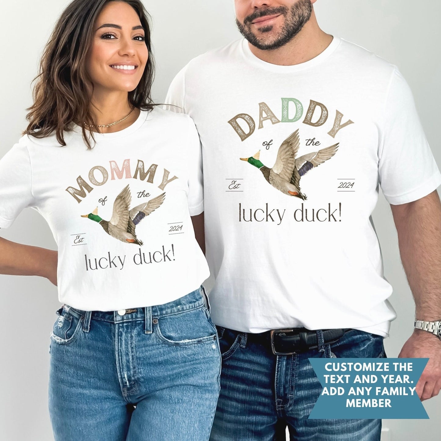 ONE Lucky Duck Birthday party shirts one lucky duck dad shirt one lucky mama duck shirt 1st Birthday Shirt, Duck Birthday Shirt