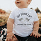 First Lap Around the Track Birthday Shirt, Personalized 1st Birthday Shirt, Race Car Birthday Party, Cars Matching Family Birthday Shirt