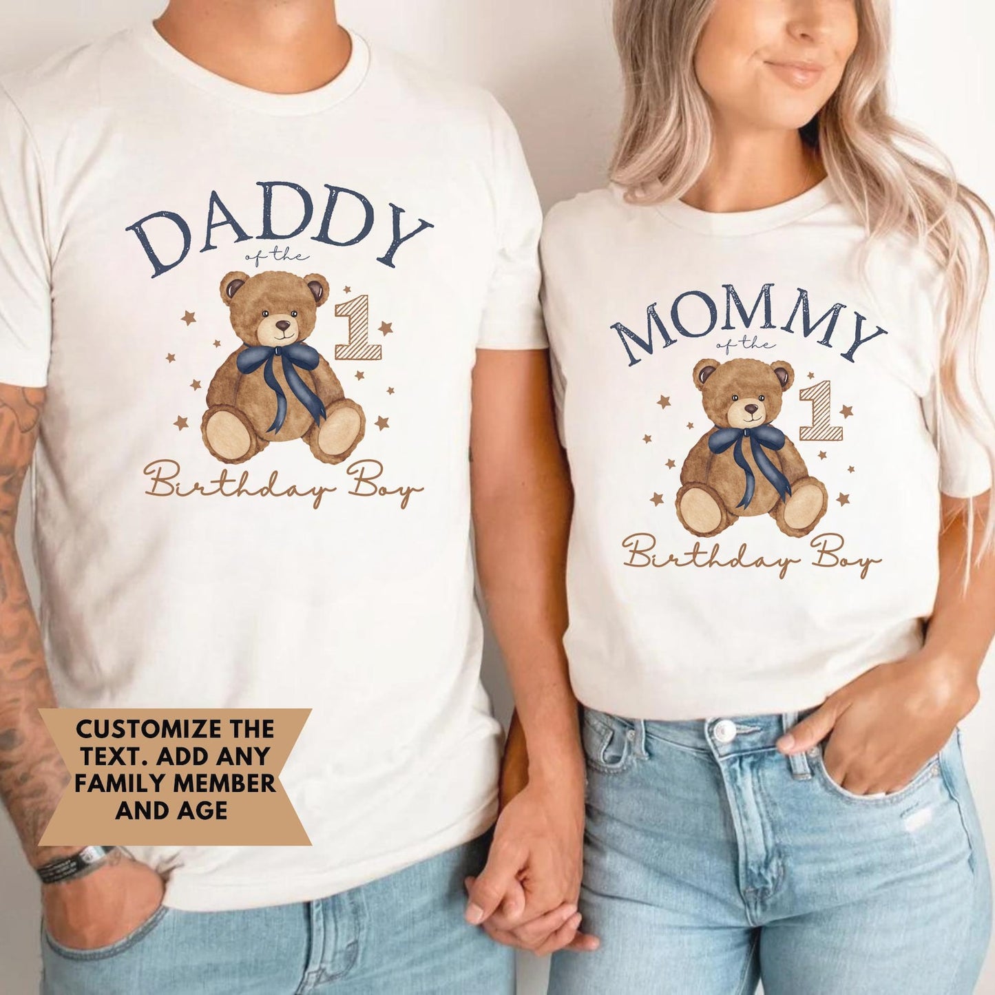 Beary First Birthday Shirt, Matching Family Birthday Shirts, Bear 1st Birthday, Any Age Teddy Bear Birthday Outfit, Mommy and Me Shirts
