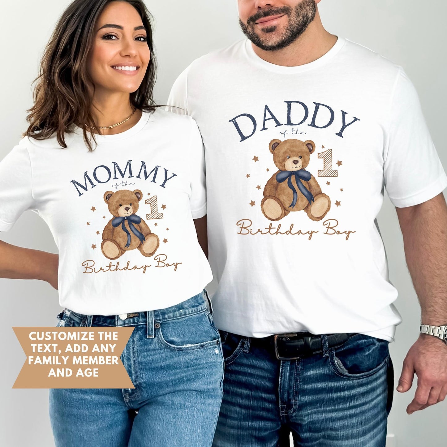 Beary First Birthday Shirt, Matching Family Birthday Shirts, Bear 1st Birthday, Any Age Teddy Bear Birthday Outfit, Mommy and Me Shirts
