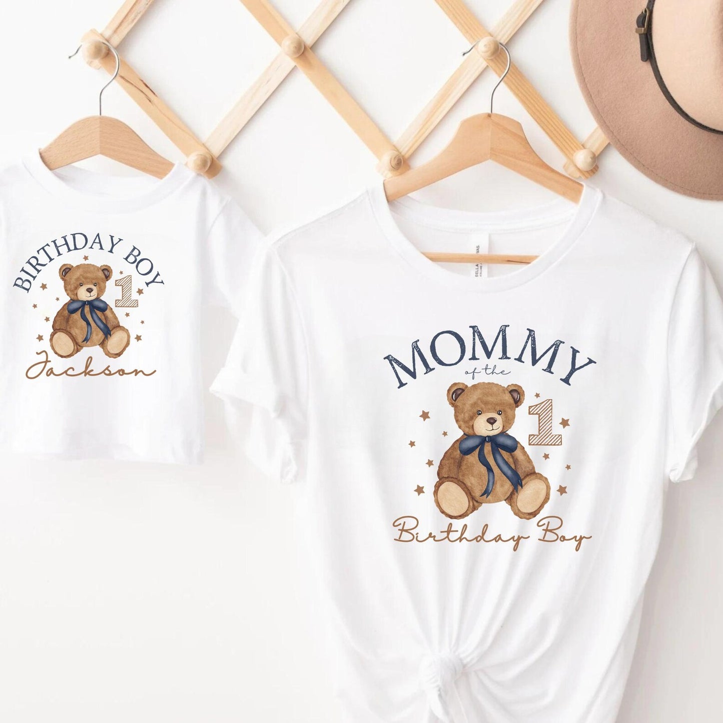 Beary First Birthday Shirt, Matching Family Birthday Shirts, Bear 1st Birthday, Any Age Teddy Bear Birthday Outfit, Mommy and Me Shirts