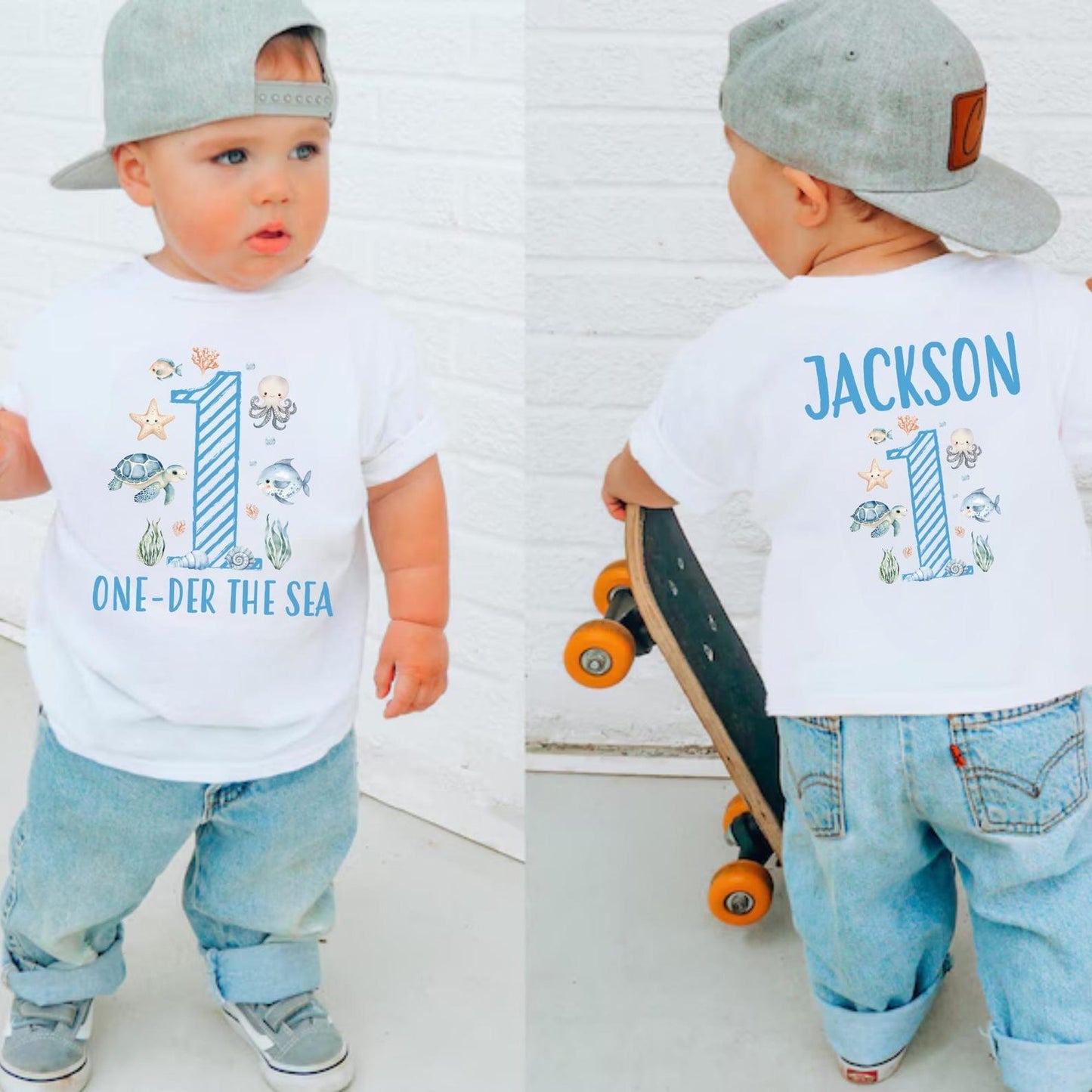 Oneder the Sea Birthday Shirt: Under the Sea First Birthday Family Matching T-ShirtsOneder the Sea Birthday Shirt, Under The Sea Birthday