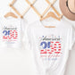 USA 250th Anniversary Shirts Front and Back, Personalized 4th of July Matching Family Outfits, Patriotic America Flag Family Tee personalize