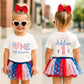 4th of July Family Shirts One Little Firecracker Birthday, Fourth of July Matching T-Shirts All American Mom, Dad, first birthday shirt